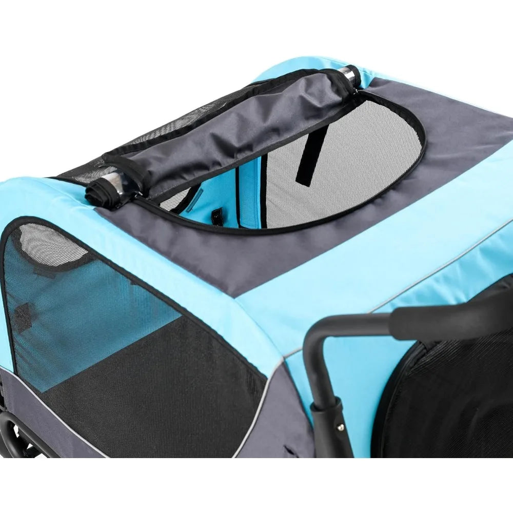 Two In One Pet Bike Trailer And Foldable Dog Stroller