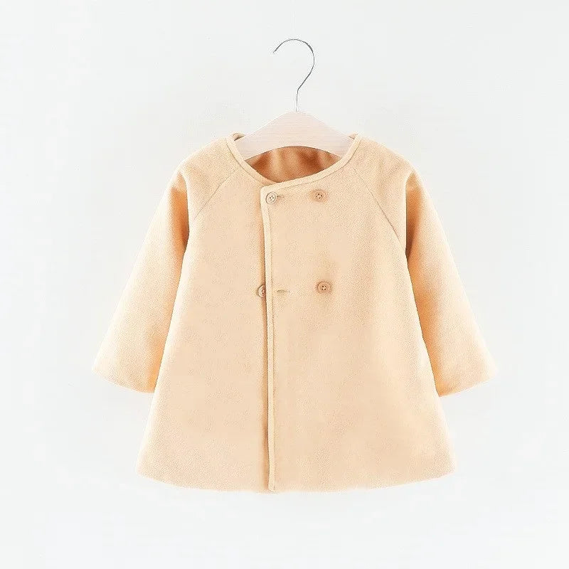 Korean Style Baby Girls Coat Long Sleeve Outerwear Autumn