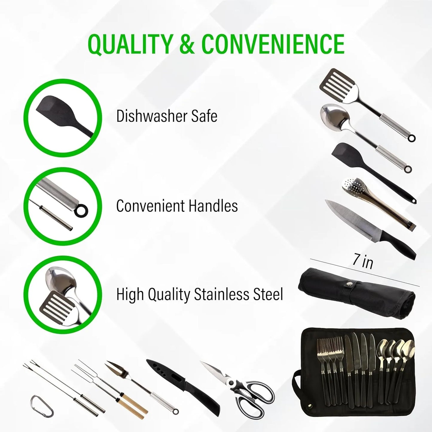 Camp Kitchen Utensil Set For Outdoor Cooking Gear Kit