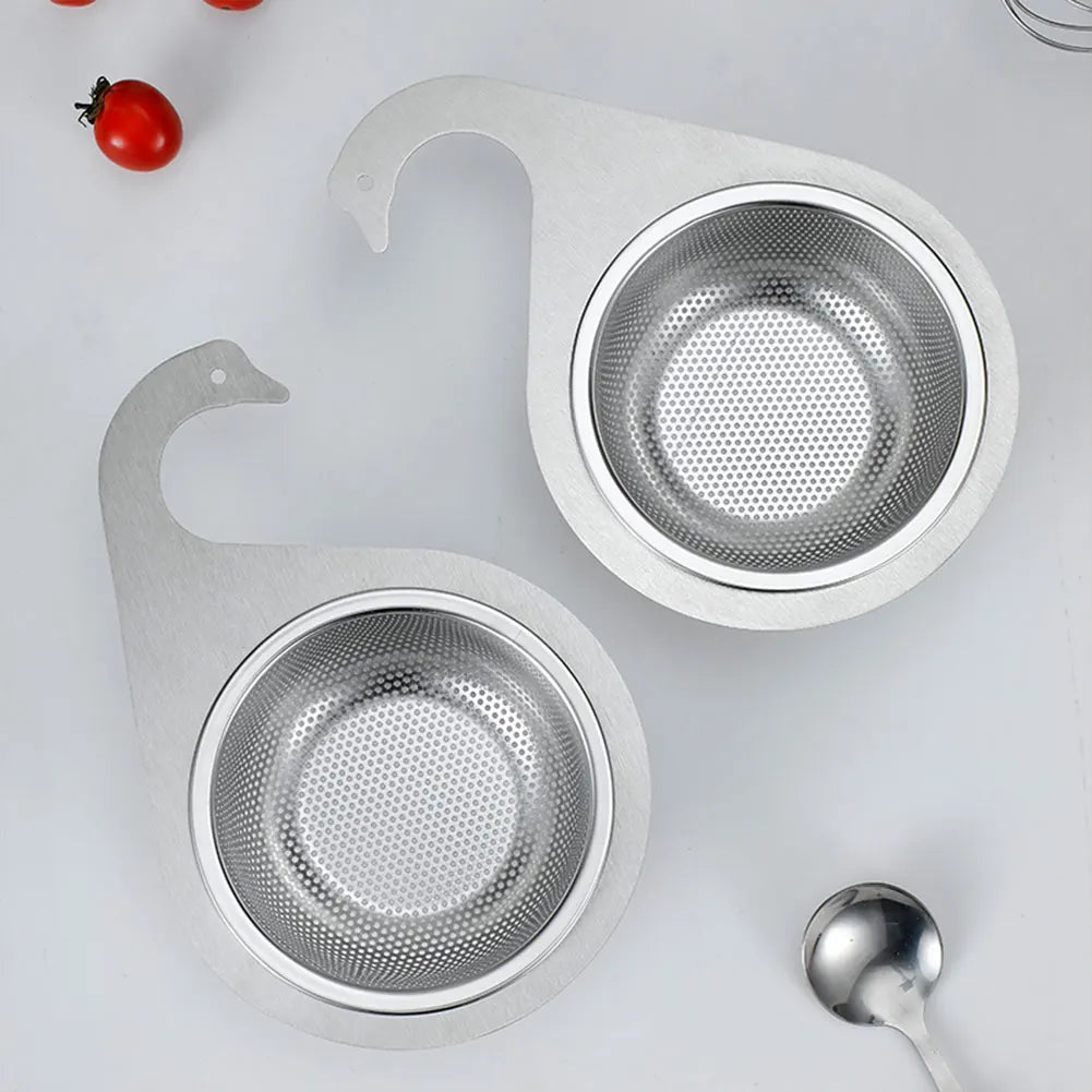 Stainless Steel Colander Drain Basket Dry Wet Separation For Kitchen