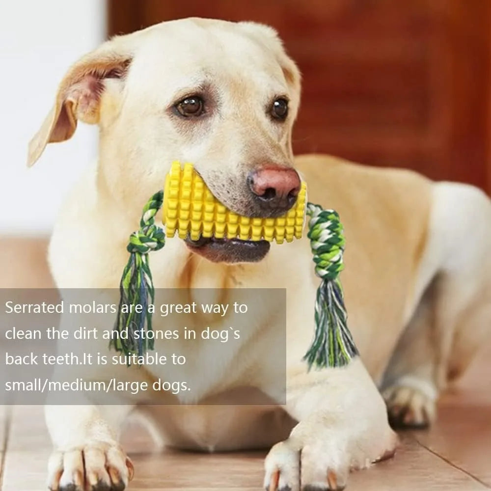 QIZHIKUAJINGH Aggressive Chewers Squeaky Corn Stick Toy