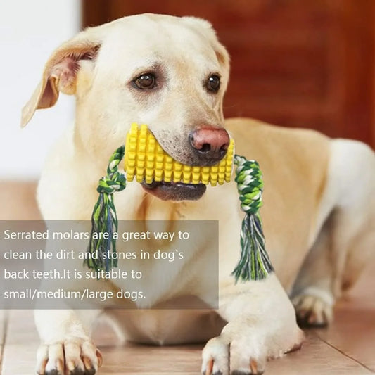 QIZHIKUAJINGH Aggressive Chewers Squeaky Corn Stick Toy