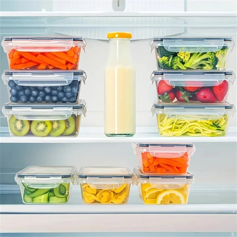 FDFD 24pcs Kitchen Storage Containers Set With Flip Lids