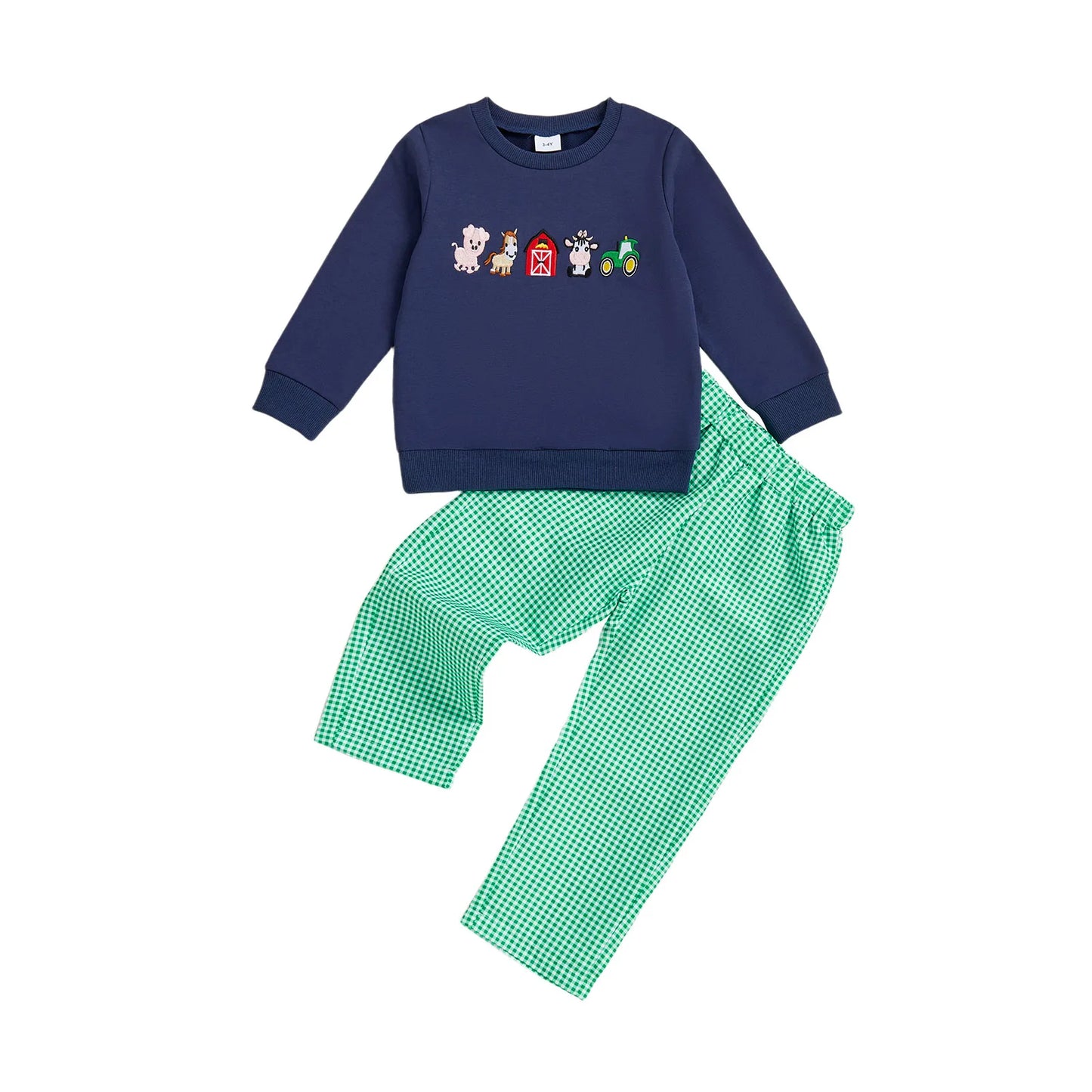 Emmababy Girls Two Piece Outfit Cute Cartoon Hoodie Set