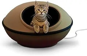 KH Pet Products Thermo Kitty Heated Cat Bed Cave Pod