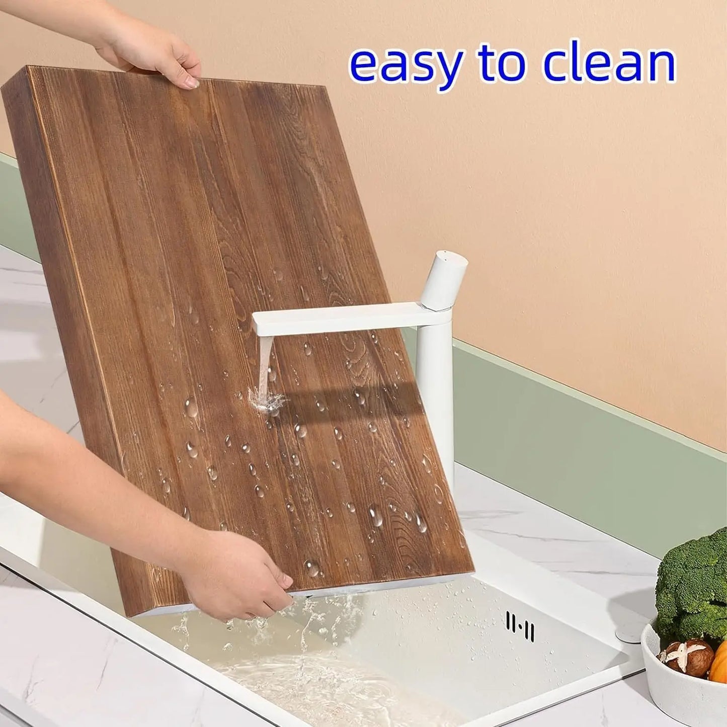 Noodle Board Stove Cover With Built In Handles Extra Thick Pine Wood Cutting Board For Gas And Electric Stoves