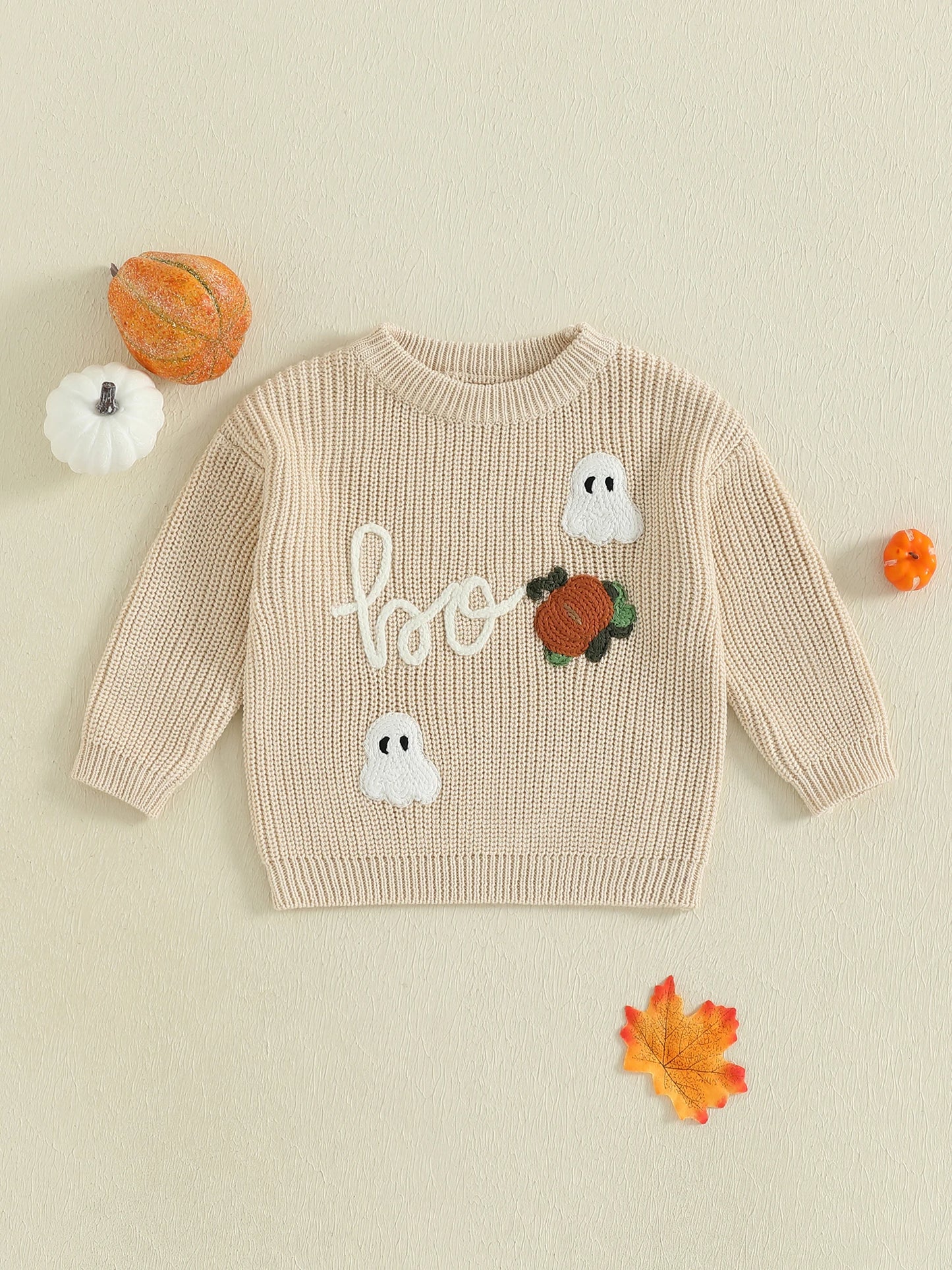 Emmababy Pumpkin Patch Knit Sweater Cozy Baby Boy Girl
