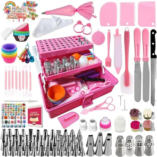 Feature 359PCs Cake Decorating Kit With 66 Piping Tips