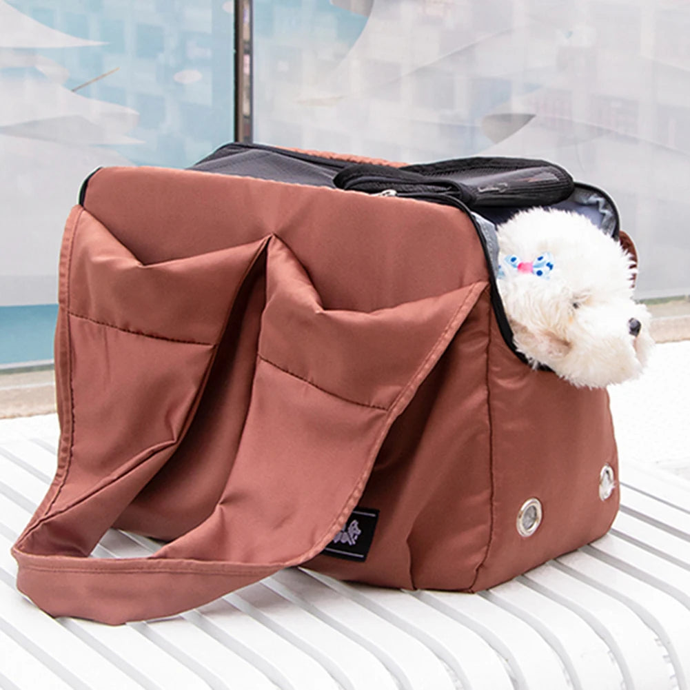 Casual Travel Shoulder Pet Carrier Bag Waterproof Foldable