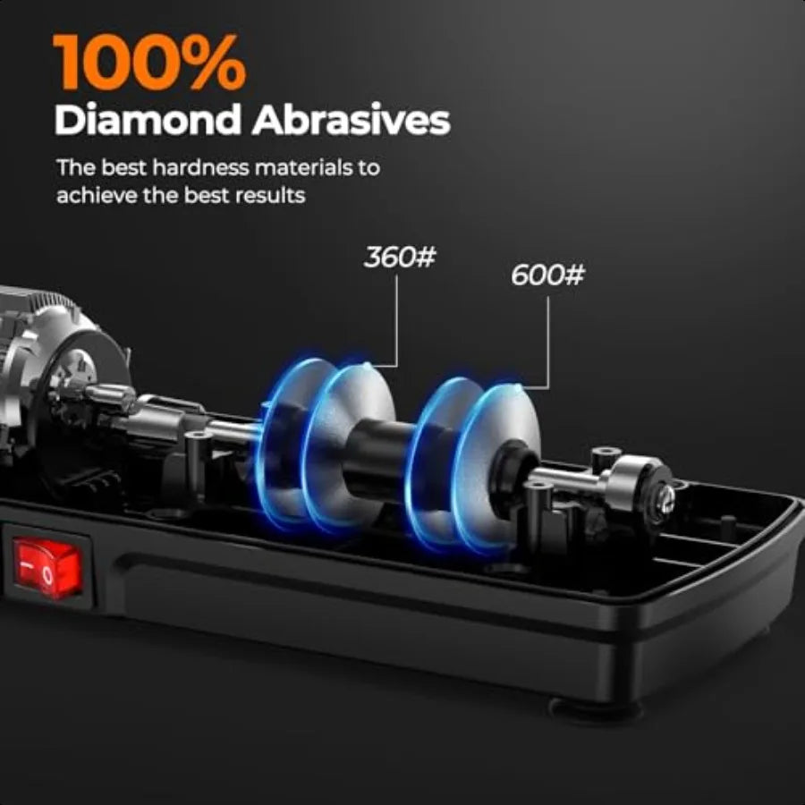 Diamond Electric Knife Sharpener Stainless Steel Ceramic