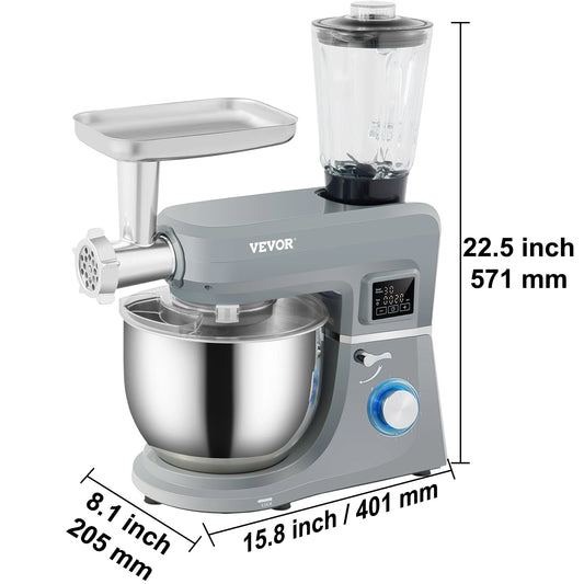 VEVOR Electric Stand Mixer With LCD Screen And Timer