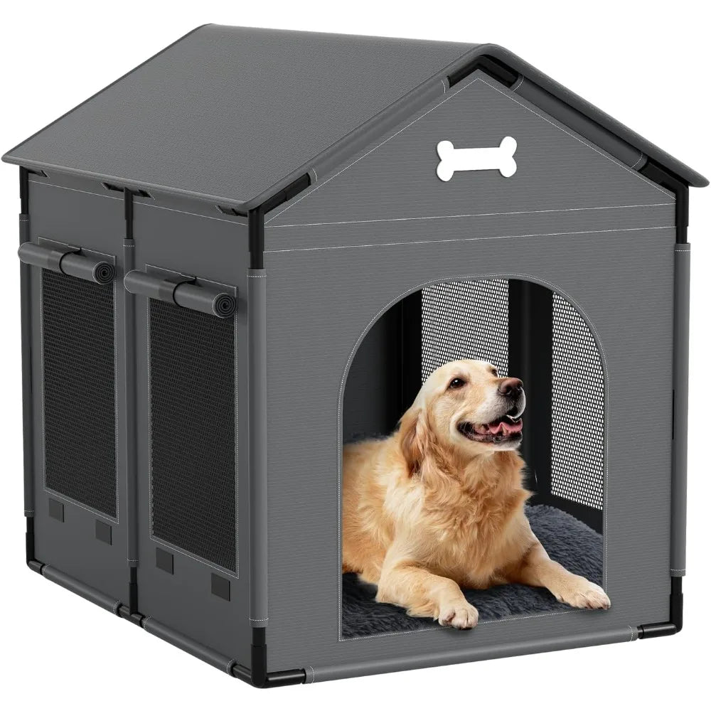 Indoor Dog House With Frame Waterproof Pet Bed For Dogs