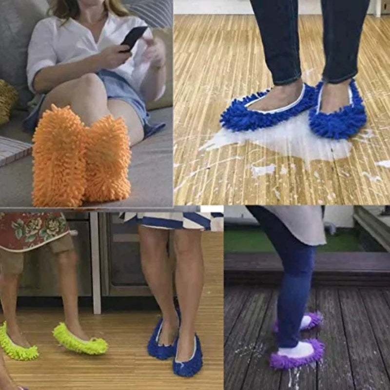 Zhejiang CN Microfiber Mop Slippers Reusable Dust Mop For Floor Cleaning Home Kitchen Bathroom