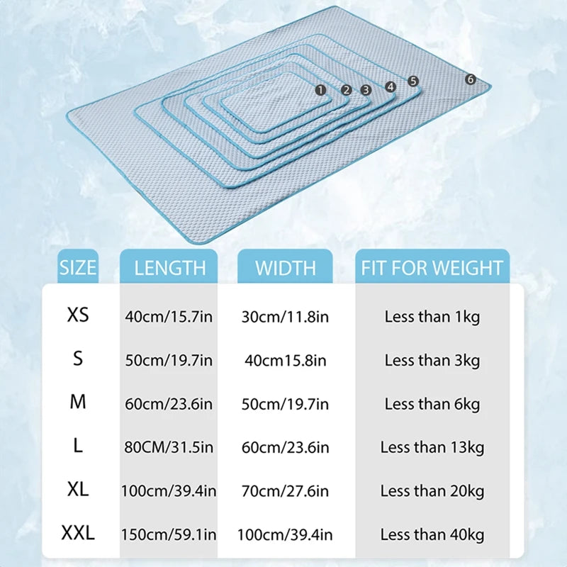 Guangdong Dog Cooling Mat Breathable Ice Pad Bed Cushion