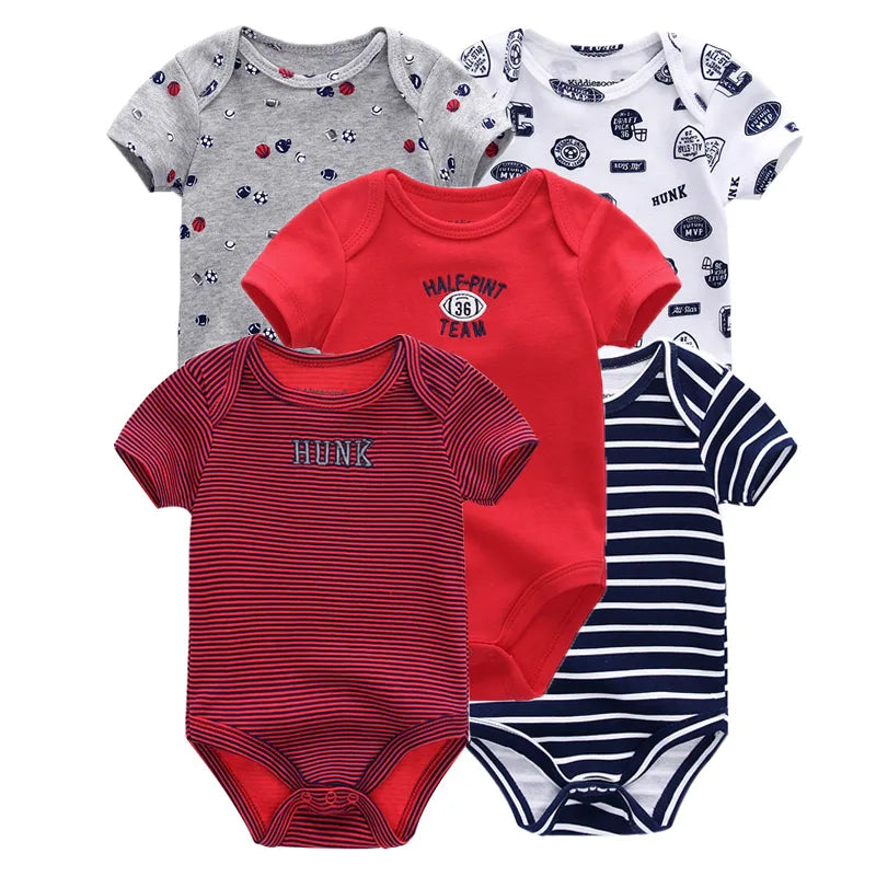 Kiddiezoom Cartoon Baby Bodysuits 100 Percent Cotton
