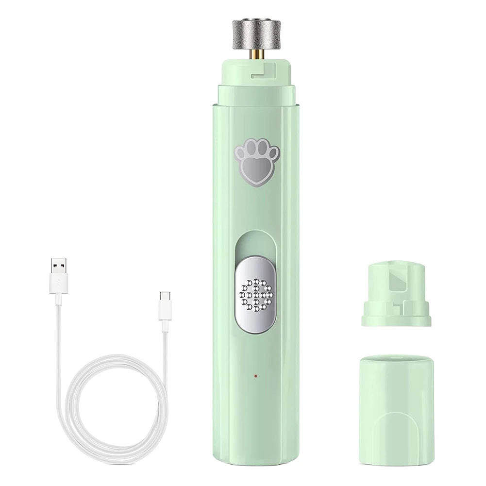 Electric Pet Nail Grinder Low Noise USB Rechargeable Clipper