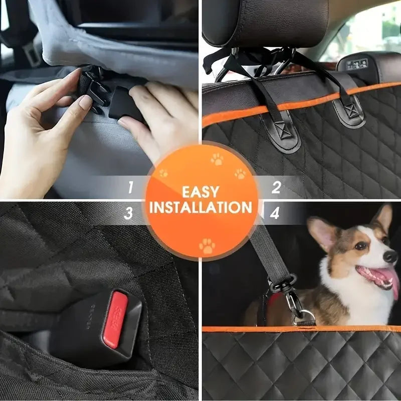 Waterproof Dog Car Seat Cover for Pets Scratch Proof Hammock