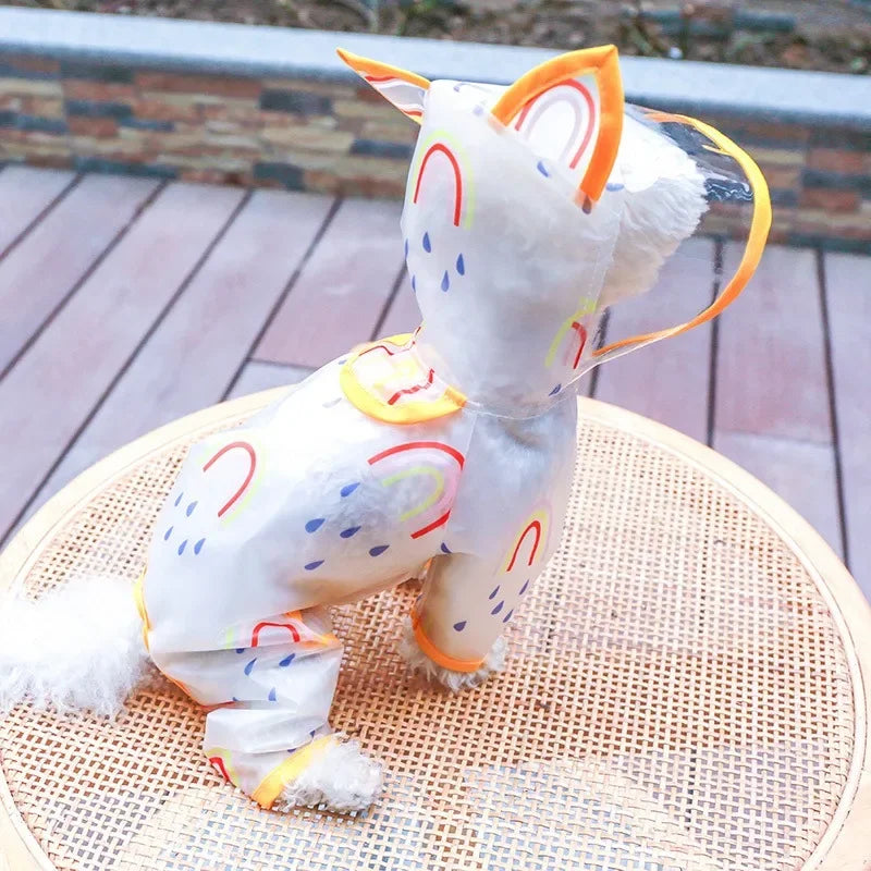 Waterproof Dog Raincoat For Pets With Hooded Design