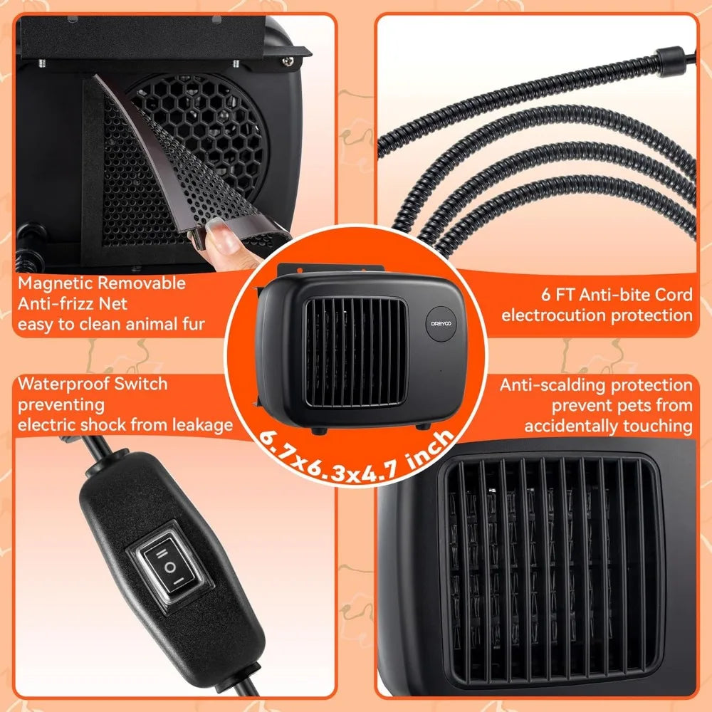 Dog House Heater With Thermostat And Overheat Protection