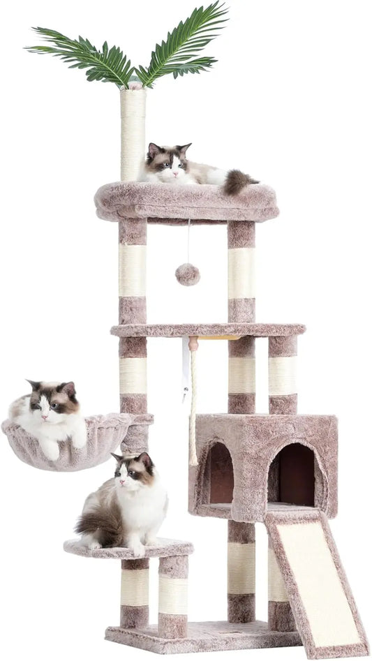 Tibet Cat Tree Tower For Indoor Cats With Plush Perches