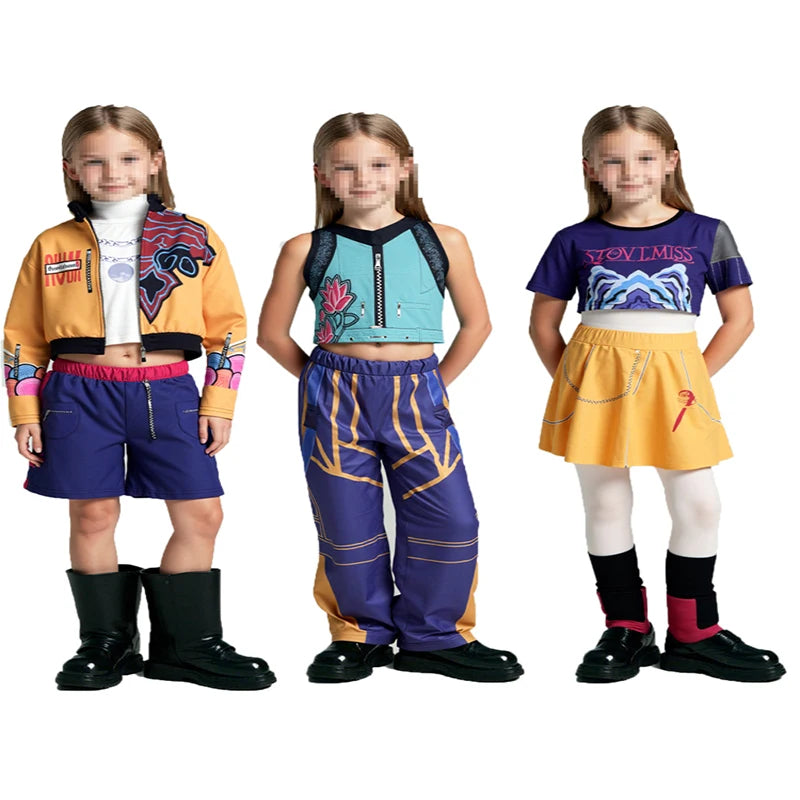 Anime Demon Hunter Cosplay Costume For Stage Performances