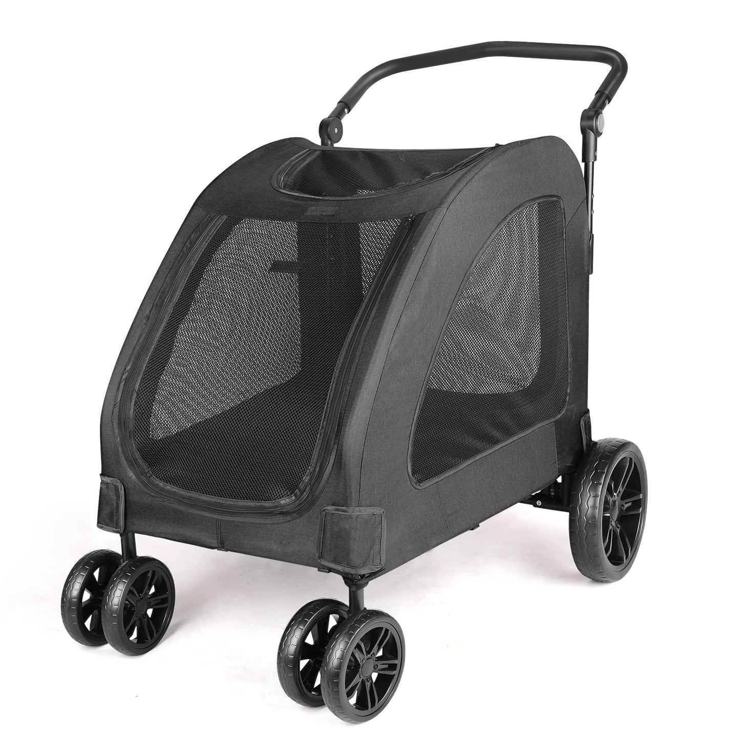 Premium Pet Stroller With Three Wheels For Dogs And Cats