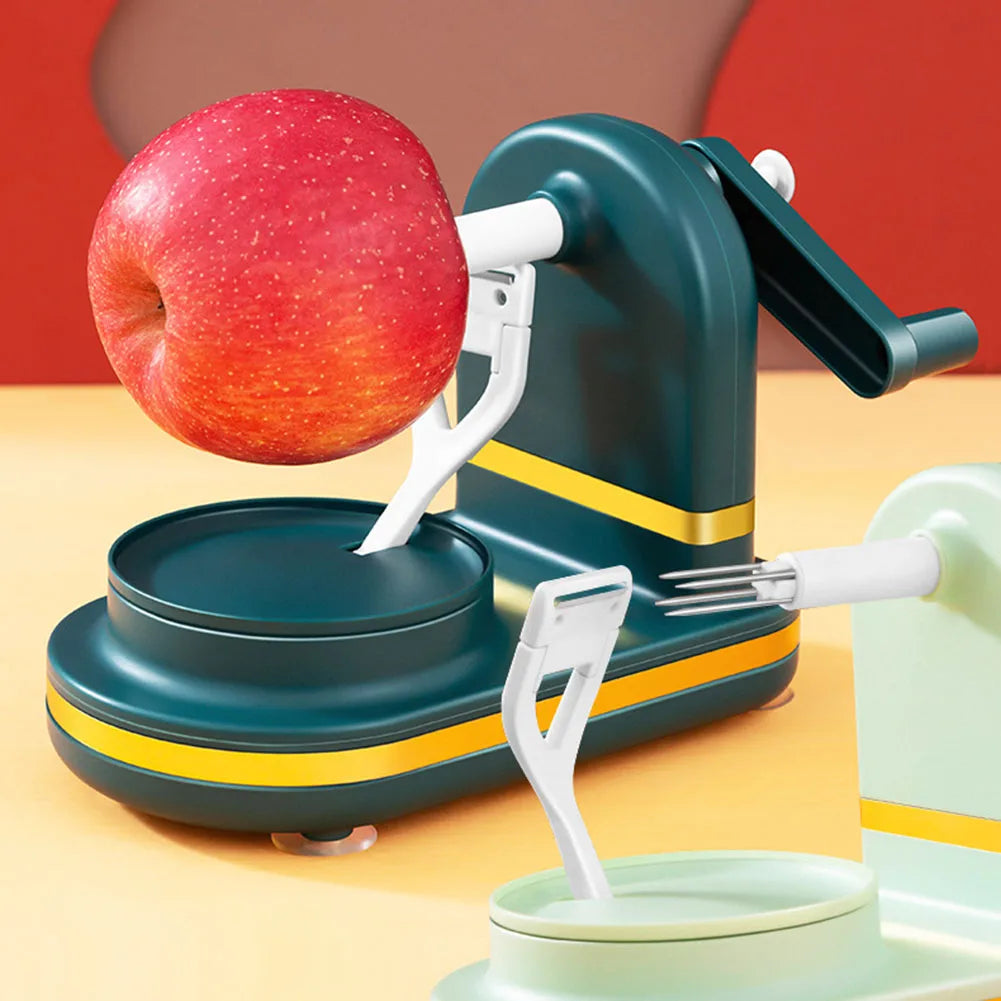 Manual Apple Peeler And Crusher With Stainless Steel Blades