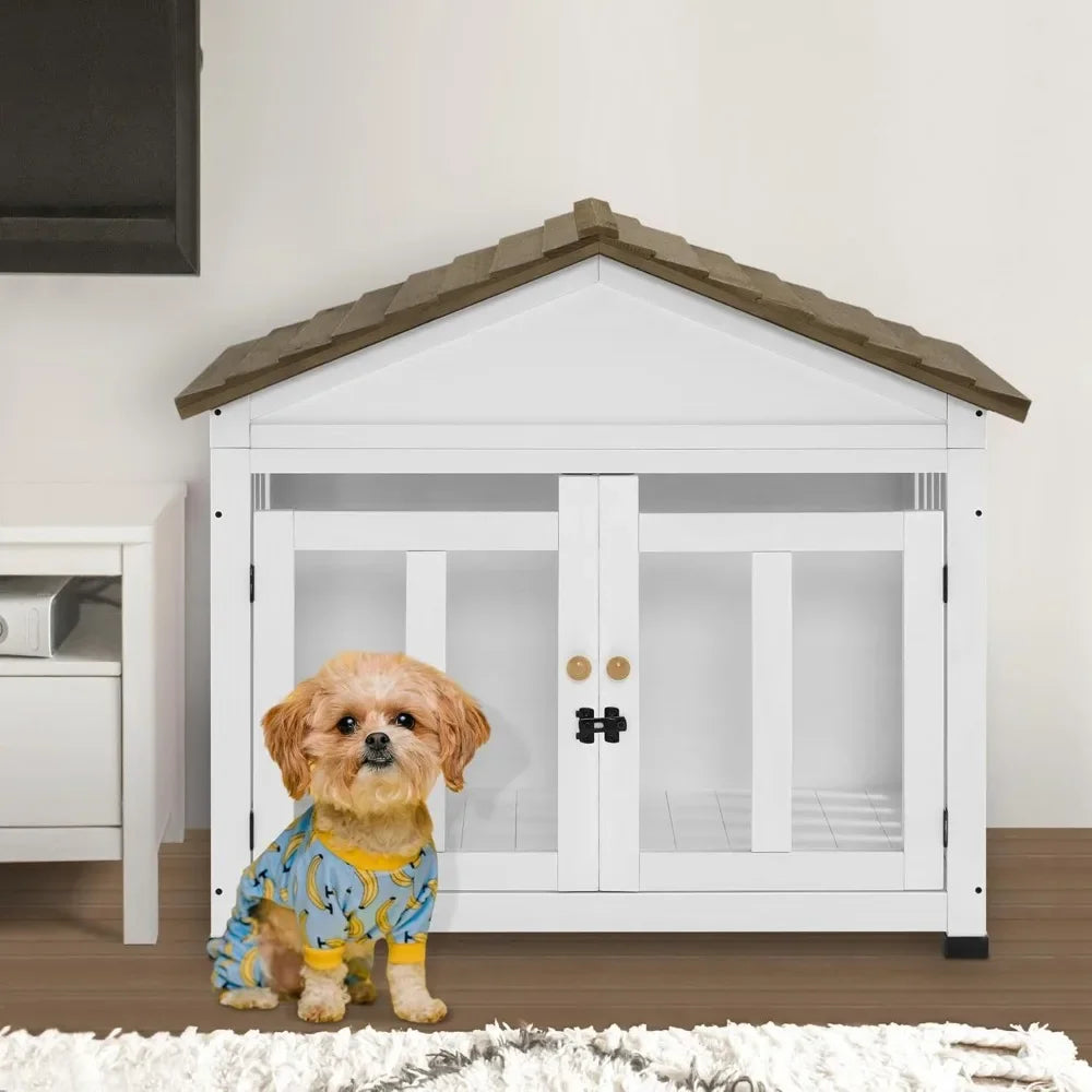 Guangbai Wooden Dog House Kennel For Small And Medium