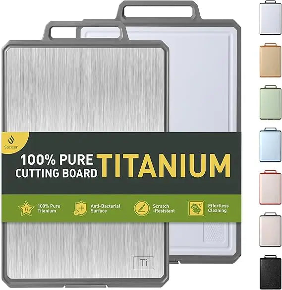 Titanium Cutting Board With Handle Non Toxic Chopping Block