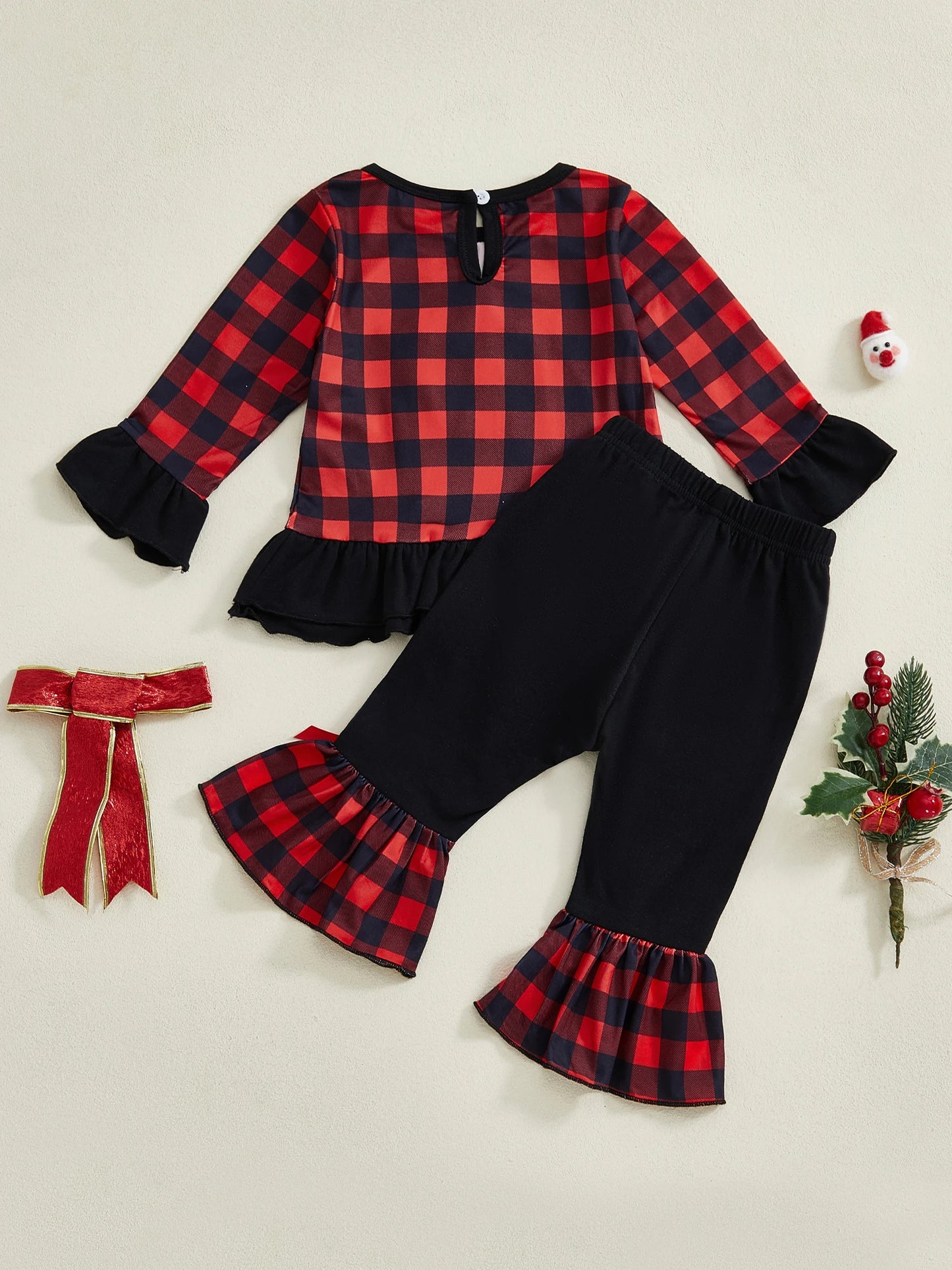 Guangdong Toddler Girl Christmas 2 Piece Outfits Set