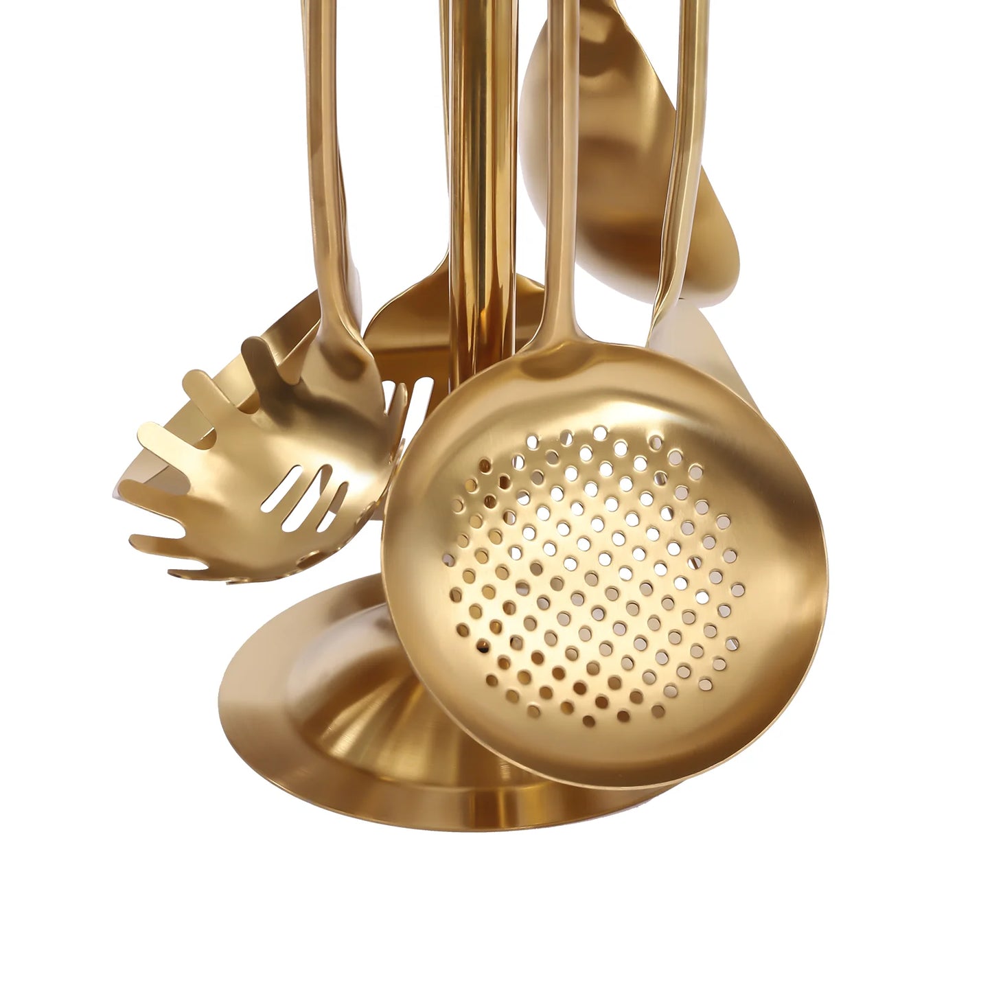 Seven Piece Stainless Steel Utensil Set With Holder