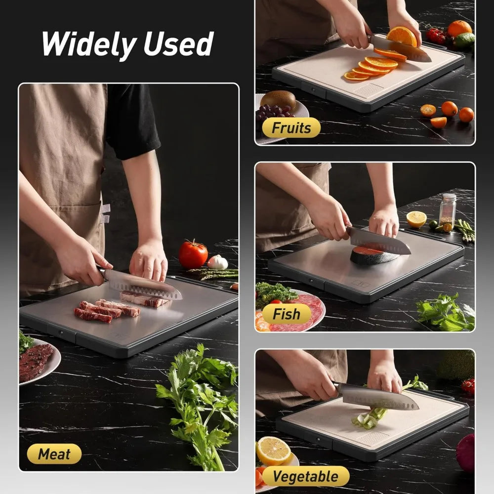 Titanium Cutting Board With Handle Non Toxic Chopping Block