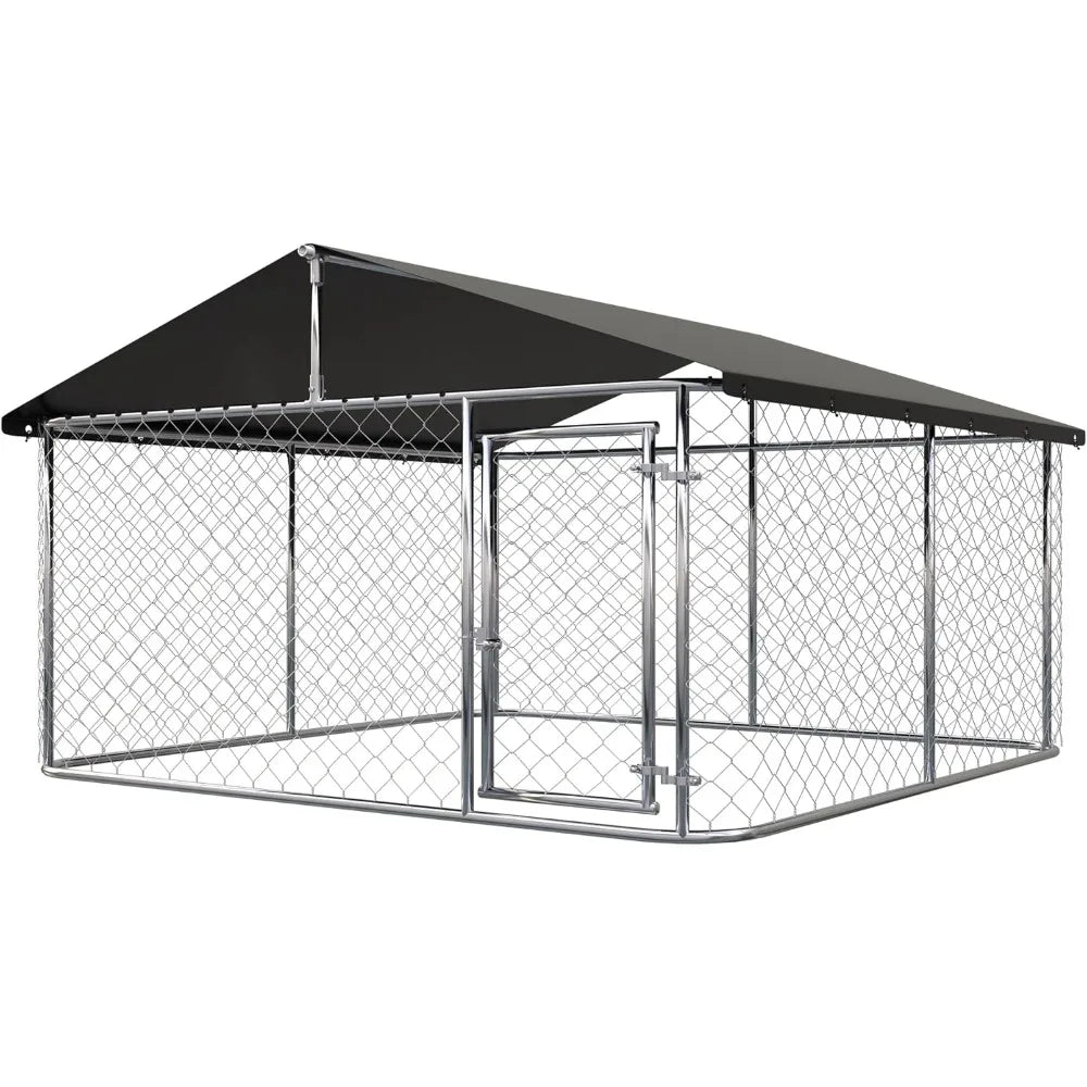 Heavy Duty Outdoor Dog Kennel with Secure Locking System