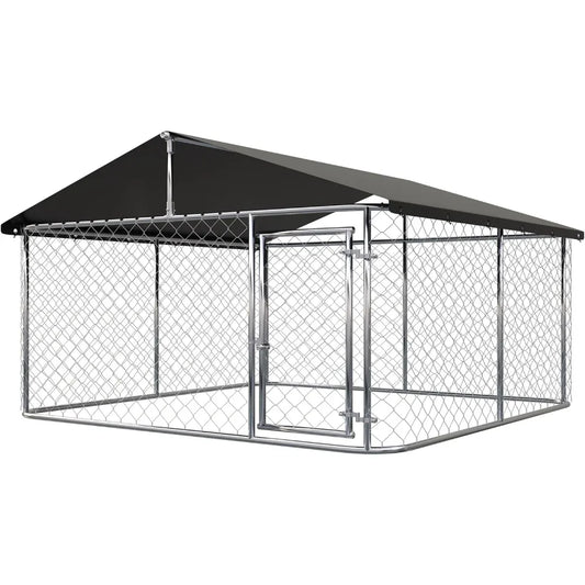 Heavy Duty Outdoor Dog Kennel with Secure Locking System