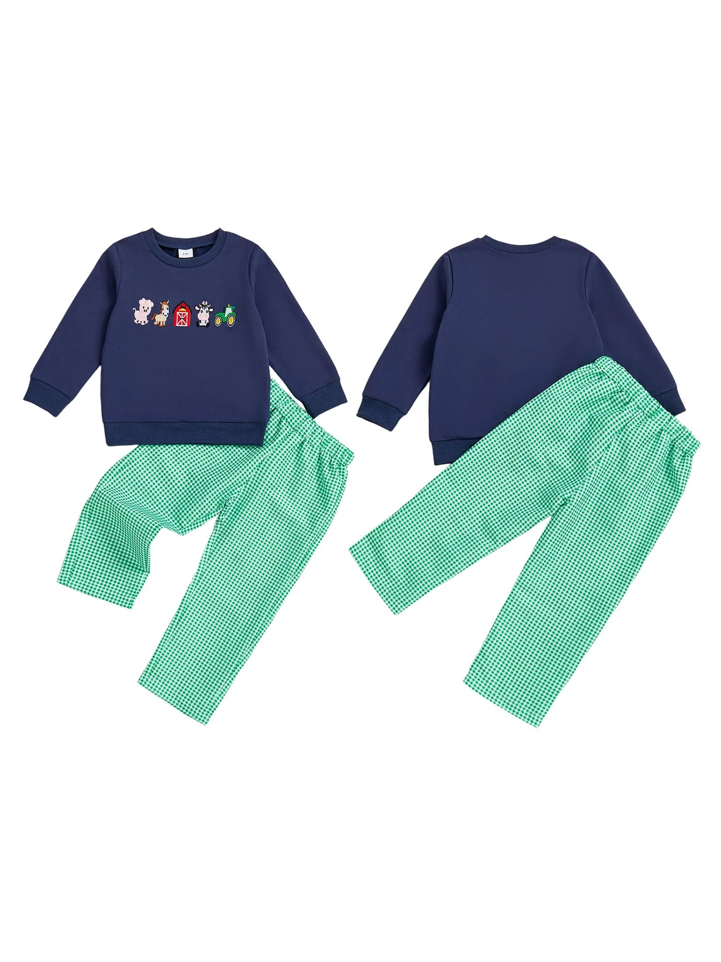 Emmababy Girls Two Piece Outfit Cute Cartoon Hoodie Set