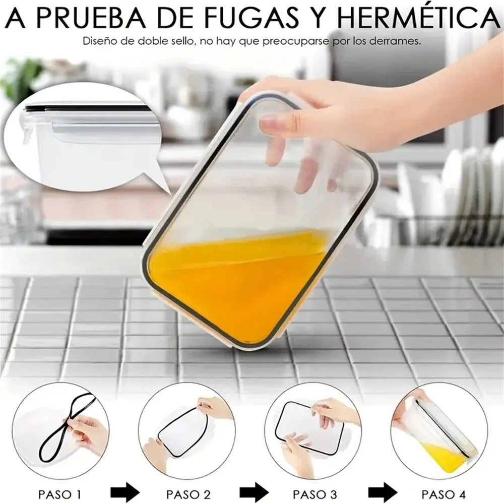 FDFD 24pcs Kitchen Storage Containers Set With Flip Lids