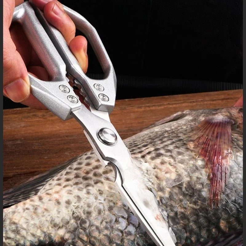 High Concerned IndustrialGrade Kitchen Scissors Stainless Steel Super Sharp Shears