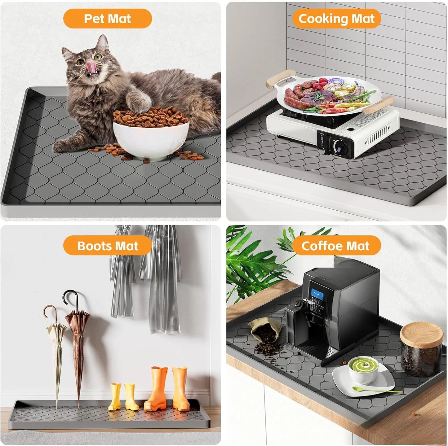 Hign-concerned Waterproof Silicone Under Sink Mat Liner