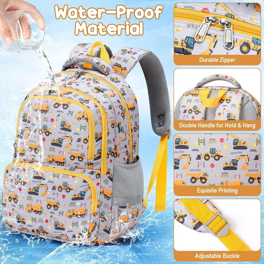 Girls School Backpack 3Pcs Waterproof Set With Lunch Box