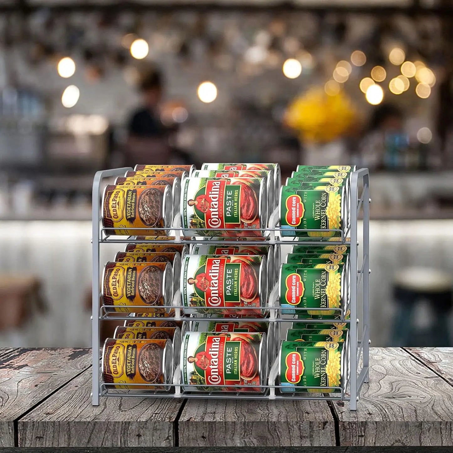 Hign-concerned Can Dispenser Rack 2-Piece Pantry Organizer