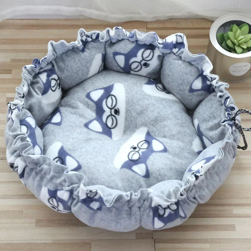 Henan Soft Cat Bed Adjustable Cushion Round Warm