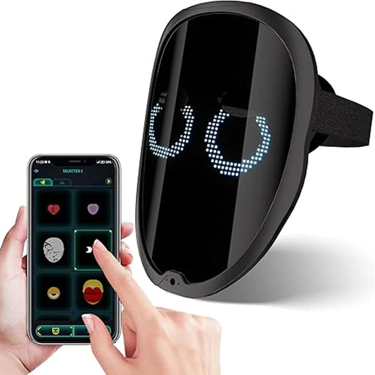 Bluetooth LED Mask With App Control For Animated GIFs