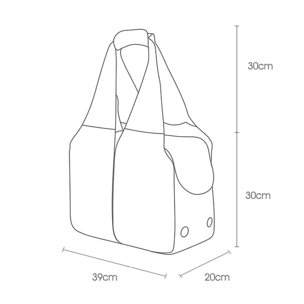 Casual Travel Shoulder Pet Carrier Bag Waterproof Foldable