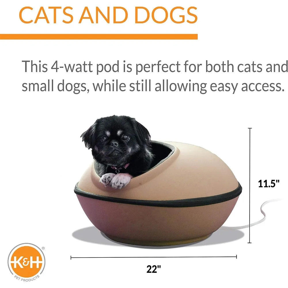 KH Pet Products Thermo Kitty Dream Pod Heated Cat Bed