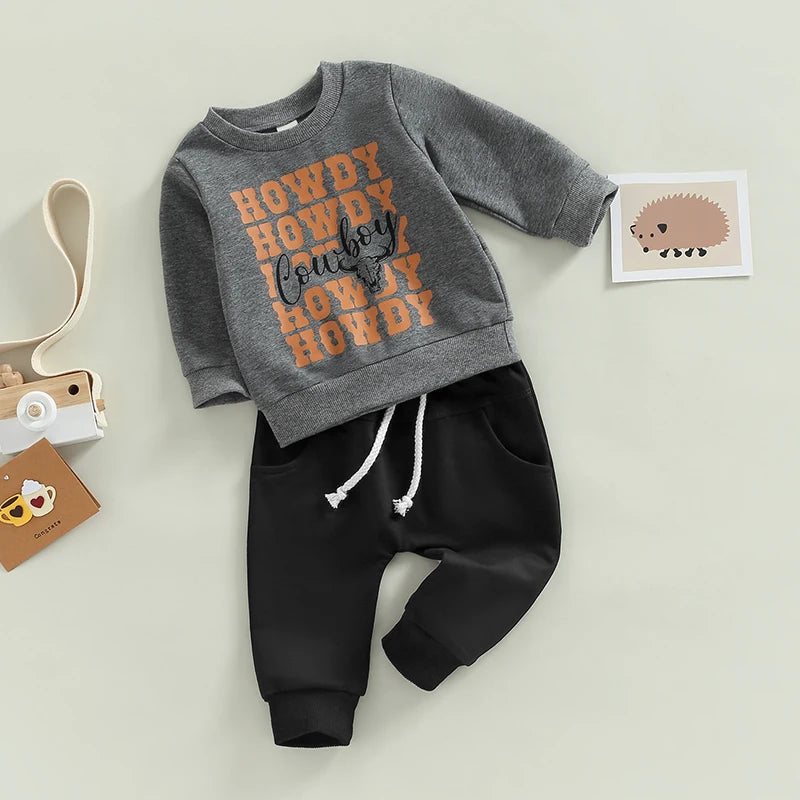 CatheryCN Dinosaur Print Hoodie And Camouflage Pants Set