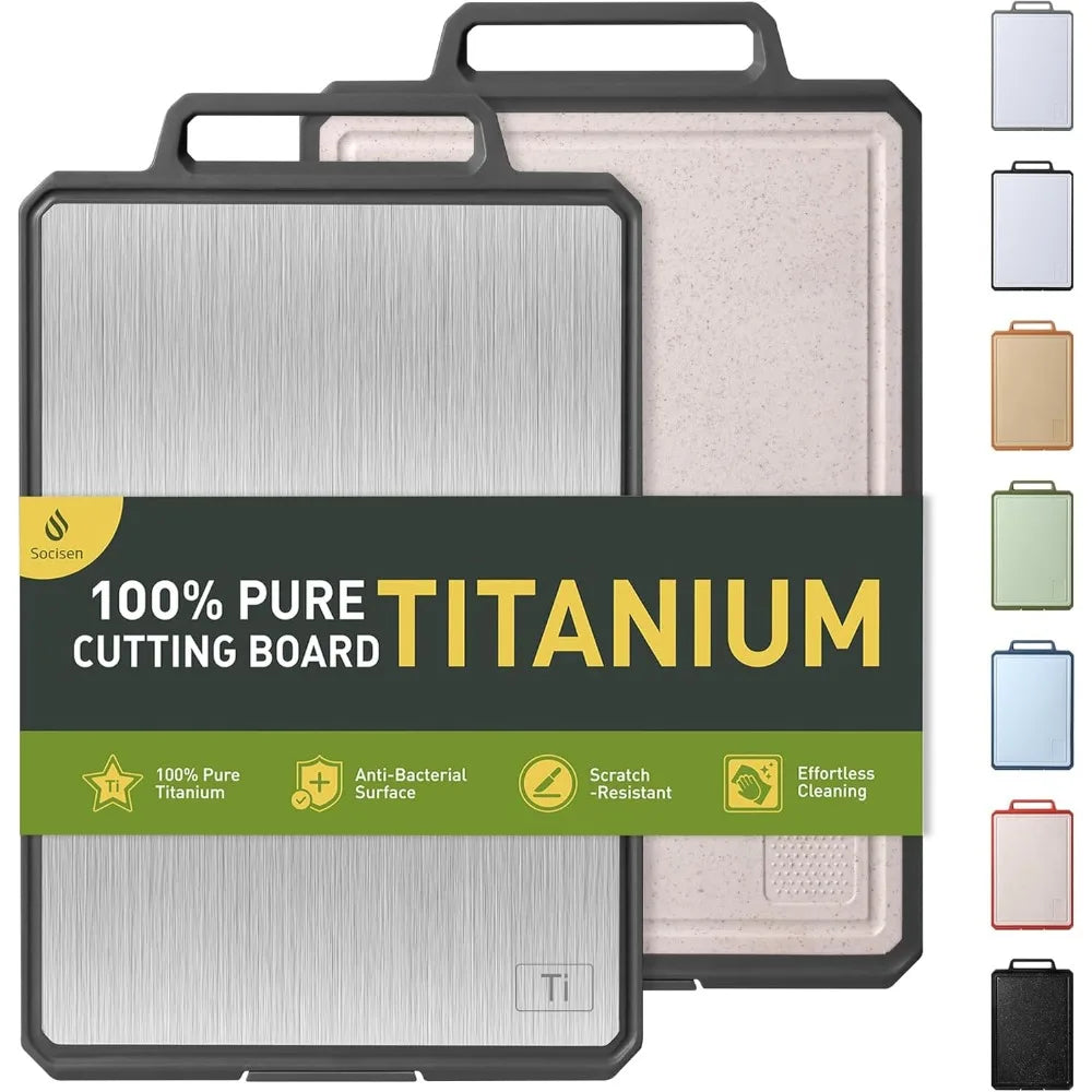 Titanium Cutting Board With Handle Non Toxic Chopping Block