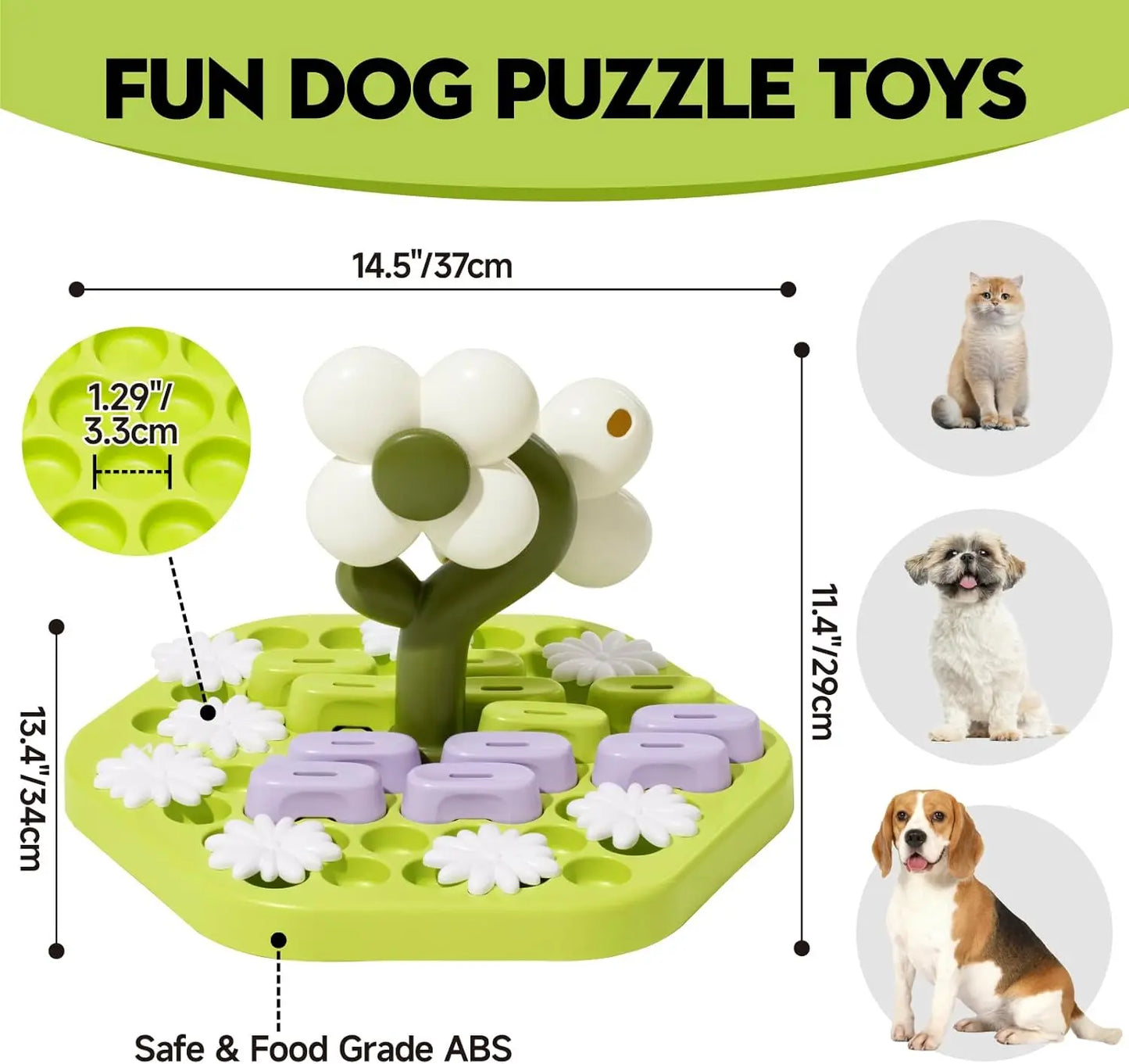 MEWOOFUN Level 4 Dog Puzzle Toy Enrichment IQ Training