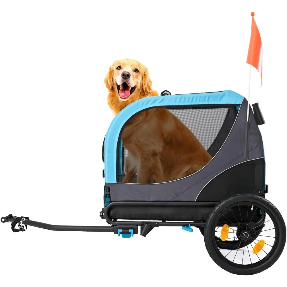 Two In One Pet Bike Trailer And Foldable Dog Stroller