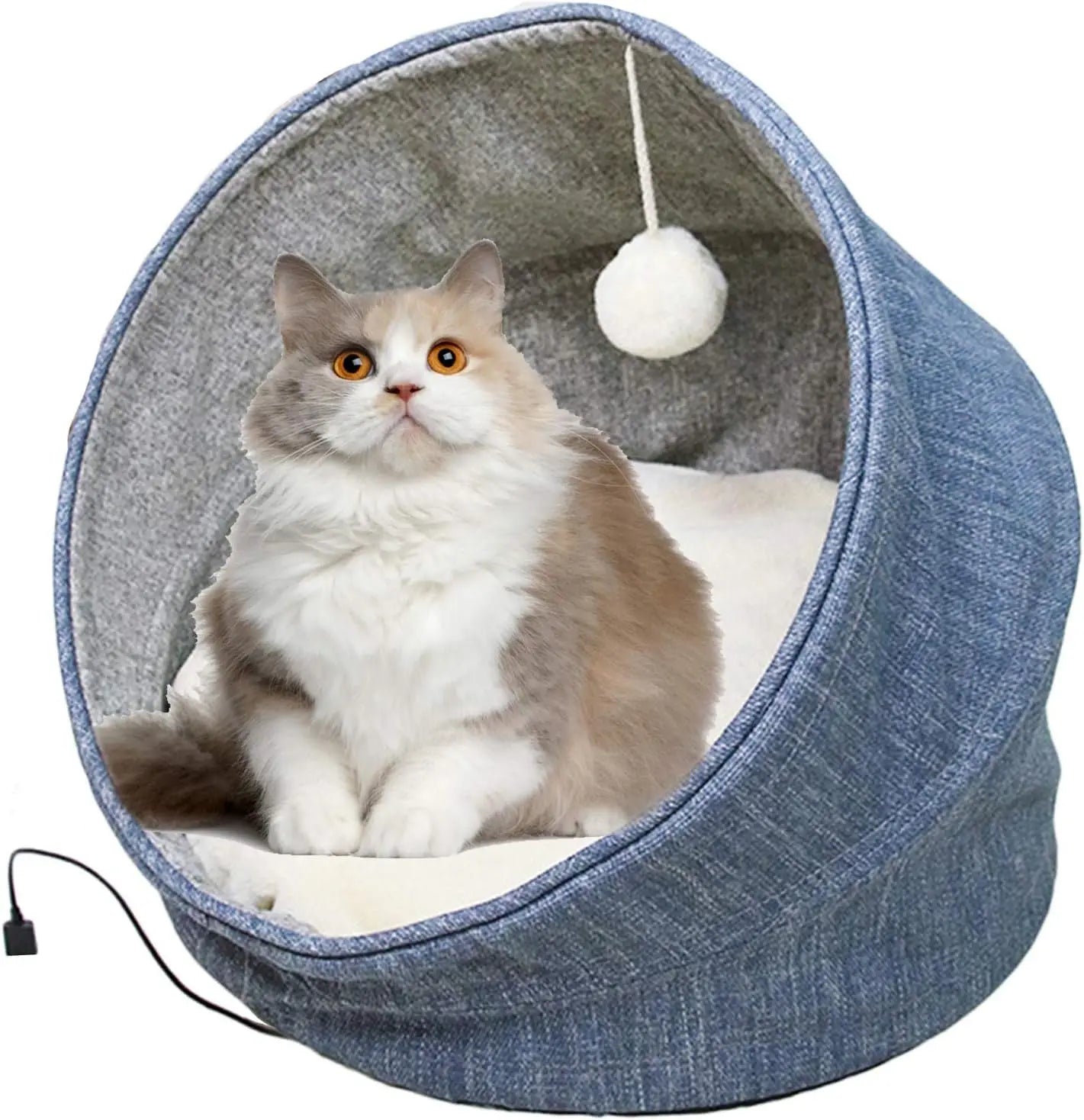 Heated Cat Bed Warm Pet Heating Pad For Indoor Cats