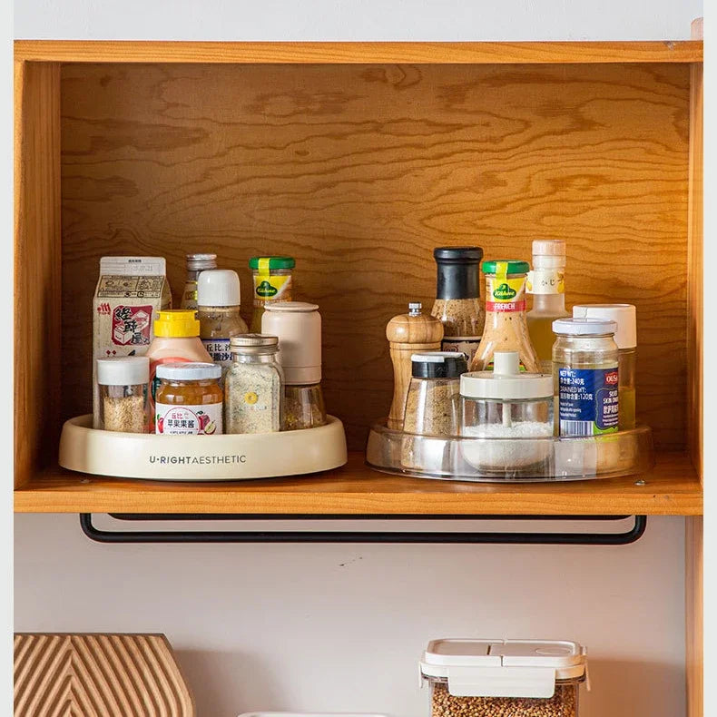 Multifunctional 360 Rotating Spice Rack Kitchen Organizer